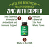 Zinc with Copper + Whole Food Blend of 25 Vegetables and Fruits