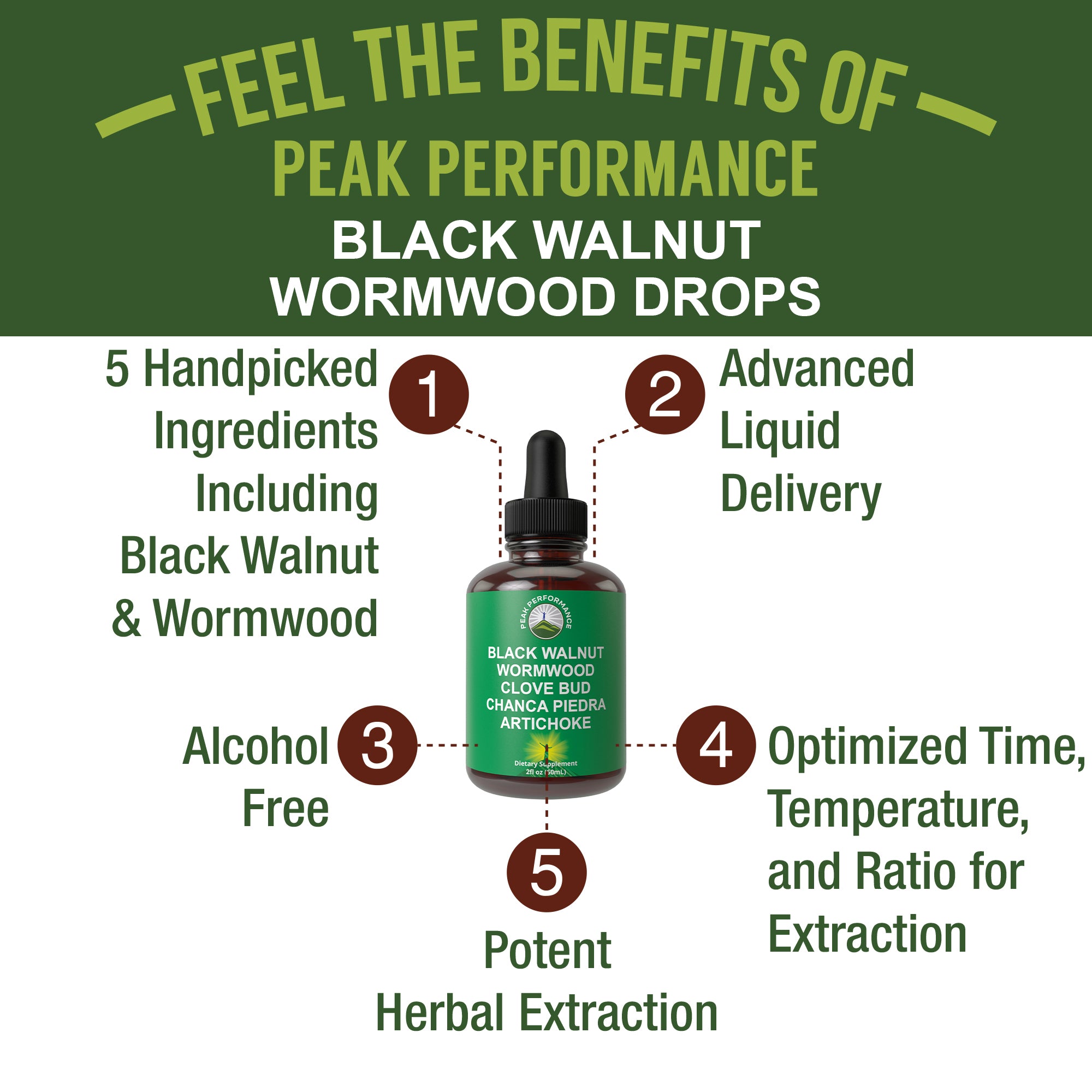 Wormwood Black Walnut Clove Cleanse & Detox Drops