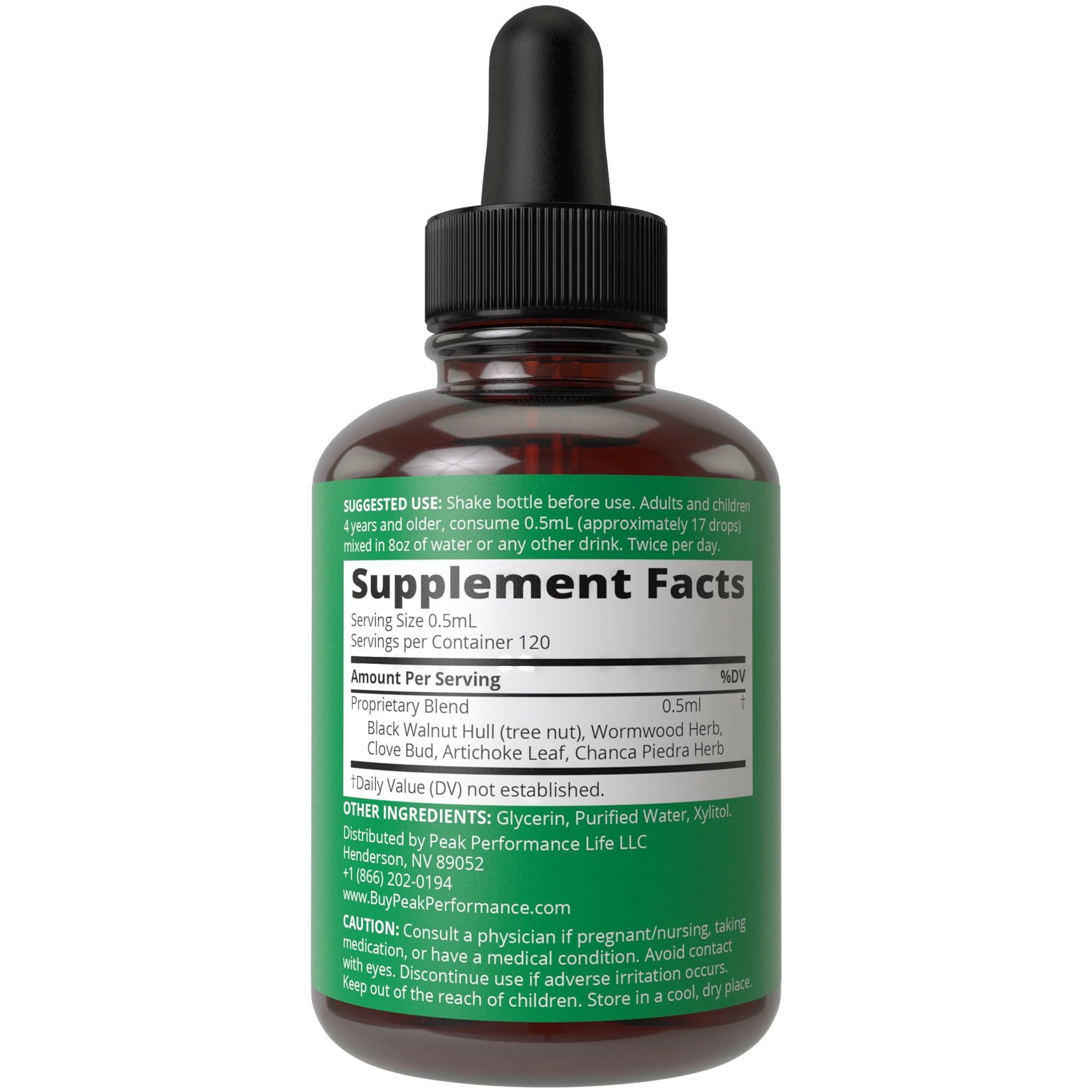 Wormwood Black Walnut Clove Cleanse & Detox Drops