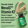 USDA Organic Vitamin D3 10000 IU + K2 MK-7 with Clinically Studied MenaQ7